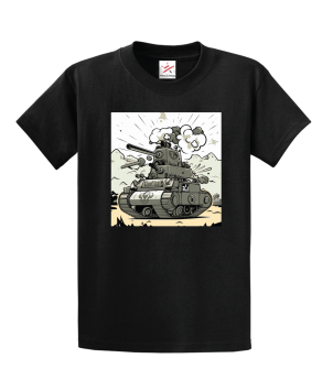 Tank War Cartoon Unisex Kids And Adults T-Shirt